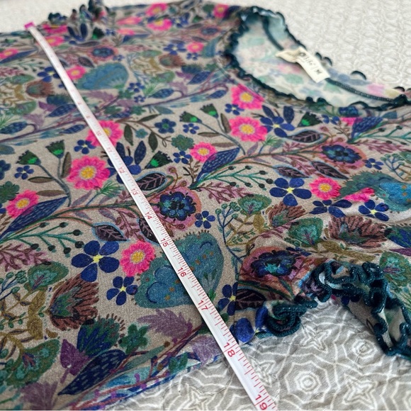 Natural Life Devon Buttersoft Short Sleeve Mini Dress Floral Boho Flowy Size M - Picture 7 of 9